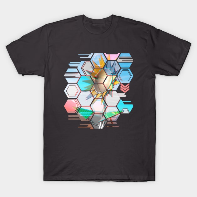 Cyber Flower T-Shirt by Tarasevi4